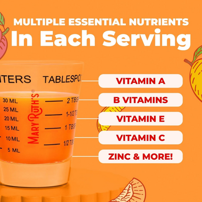 MaryRuth's Liquid Multivitamin + Hair Growth | Biotin 10000mcg | Clinically Tested for Thicker Hair & Wrinkles | Lustriva Hair Supplement | Skin & Hair Care for Women | 30 FL Oz