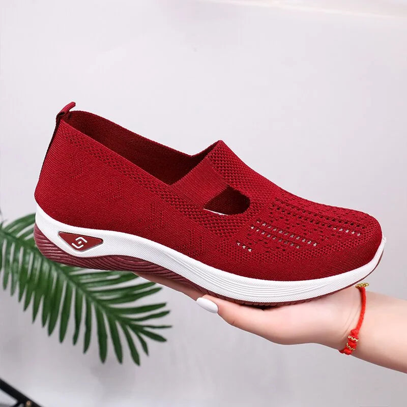 Women's Woven Orthopedic Breathable Soft Sole Shoes