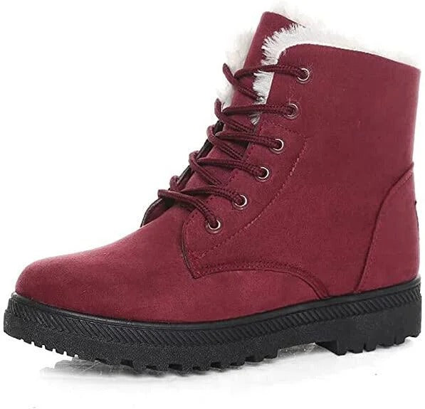 Women Warm Fur Lined Ankle Boots