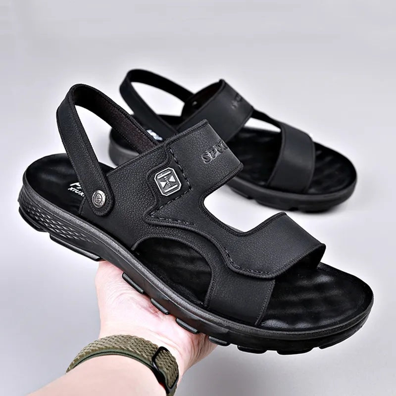 Genuine leather outdoor men's sandals