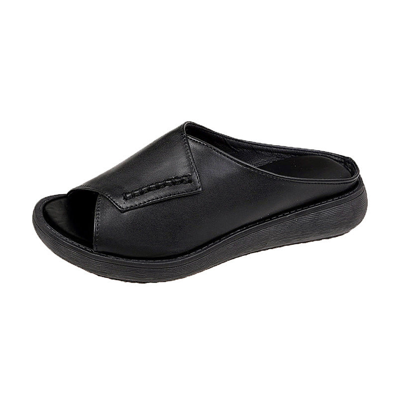 Women‘s Comfortable Cowhide Leather Sandals