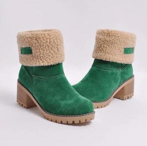 Women’s Block Heel Snow Boots
