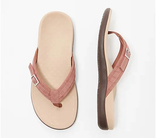 THONG SANDALS WITH BUCKLE DETAIL