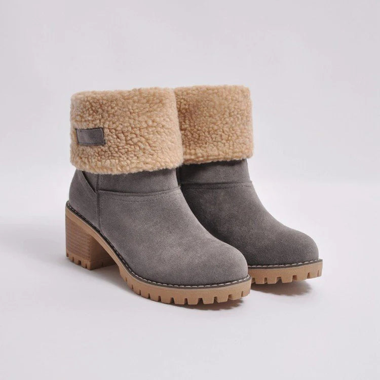 Women’s Block Heel Snow Boots