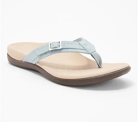 THONG SANDALS WITH BUCKLE DETAIL