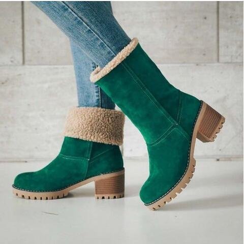 Women’s Block Heel Snow Boots