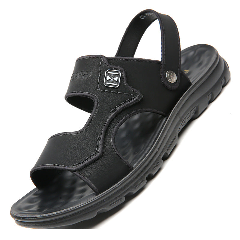 Genuine leather outdoor men's sandals
