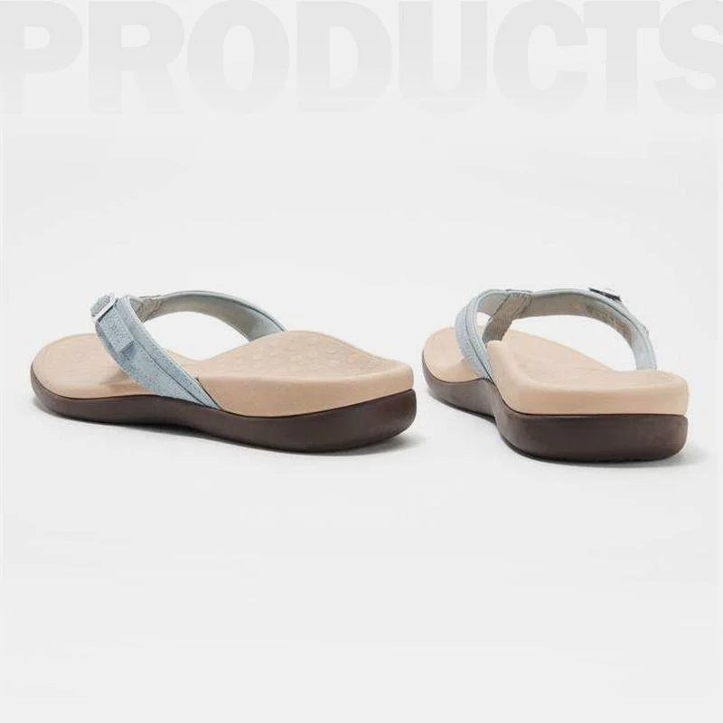 THONG SANDALS WITH BUCKLE DETAIL