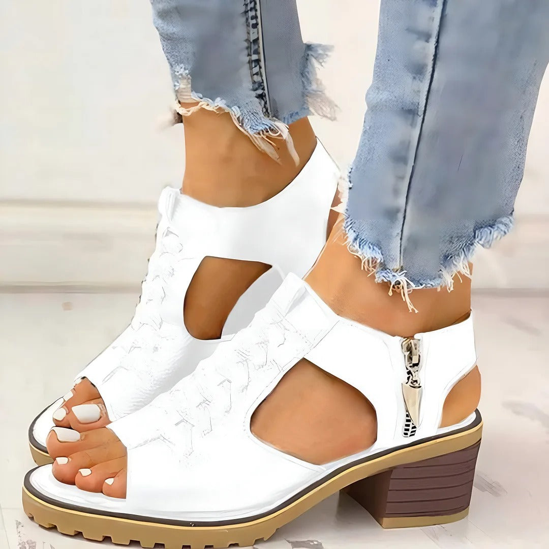 🔥Last Day 70% OFF -Women's Chunky Platform Classic Leather Sandals