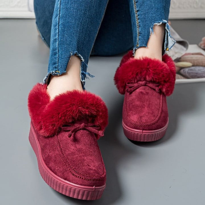 Women's Thick Sole Arch-Support Wool Boots