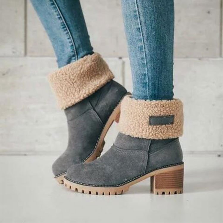 Women’s Block Heel Snow Boots