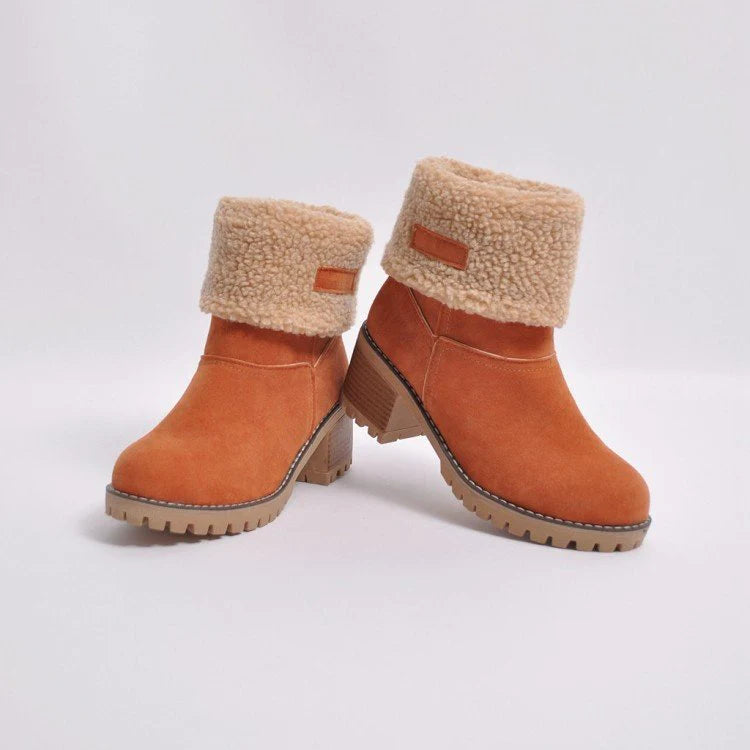 Women’s Block Heel Snow Boots